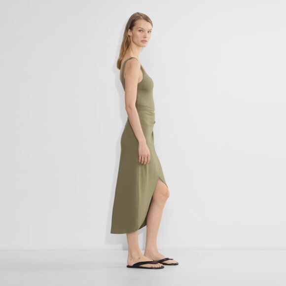 BNWT Aritzia Saturn Midi Dress in Sundried Olive - Picture 5 of 8